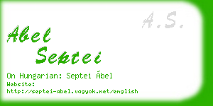 abel septei business card